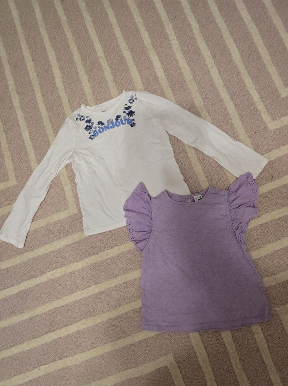 Bundle of 2 Janie and Jack Girls Shirts, 12